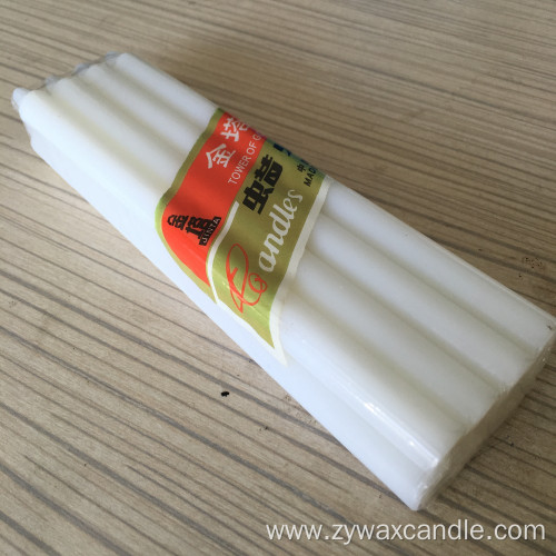WHITE CLASSIC STICK CANDLES PLASTIC BAG AFRICA